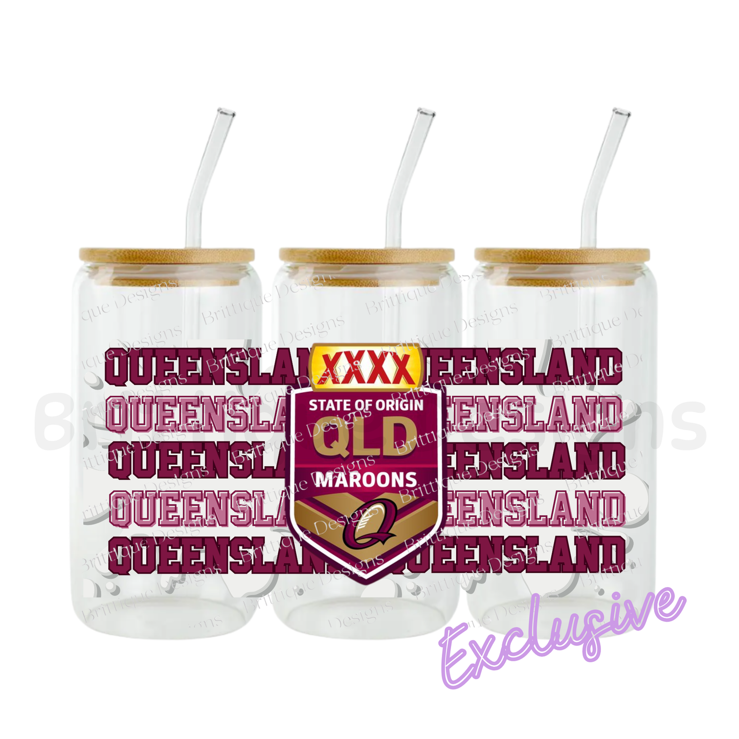 State Of Origin | NRL Football | 16oz UV DTF Exclusive