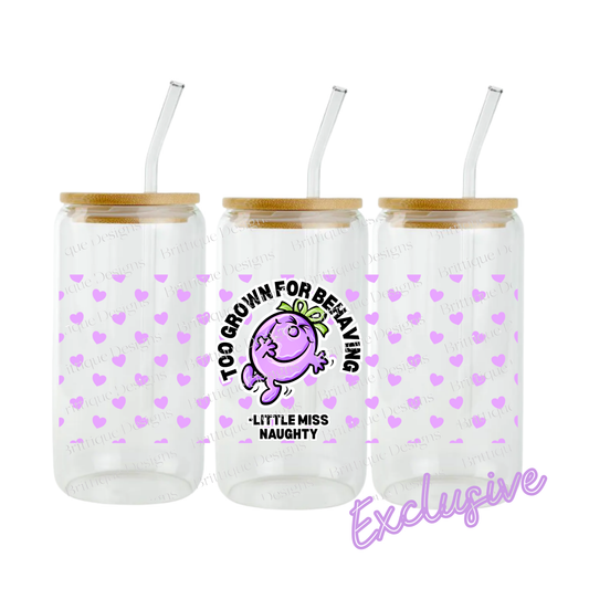 Little Miss Naughty | 16oz UV DTF Exclusive