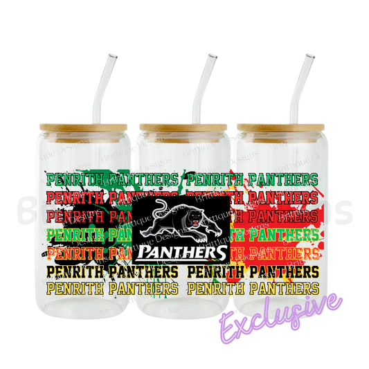 Penrith Panthers | NRL Football | 16oz UV DTF Exclusive