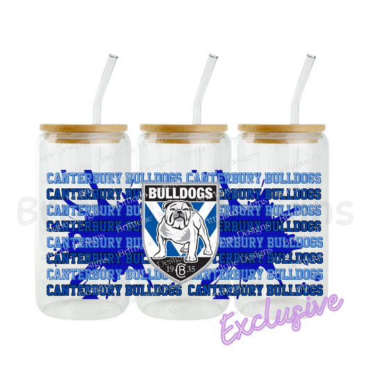 Canterbury Bulldogs | NRL Football | 16oz UV DTF Exclusive