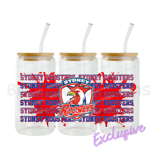 Sydney Roosters | NRL Football | 16oz UV DTF Exclusive