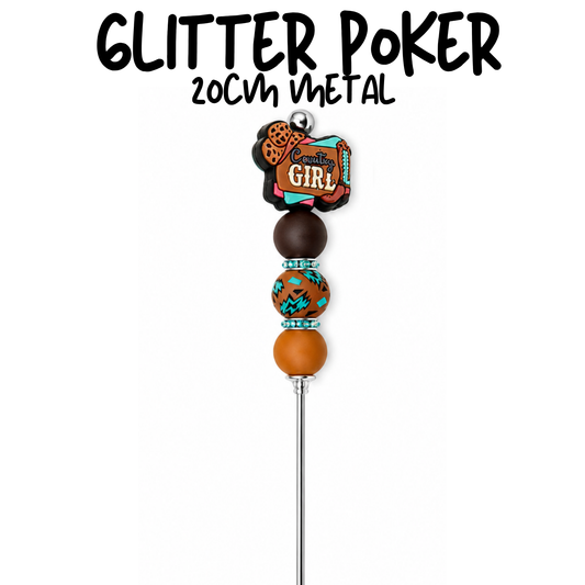 Country Girl | 8" Glitter Poker