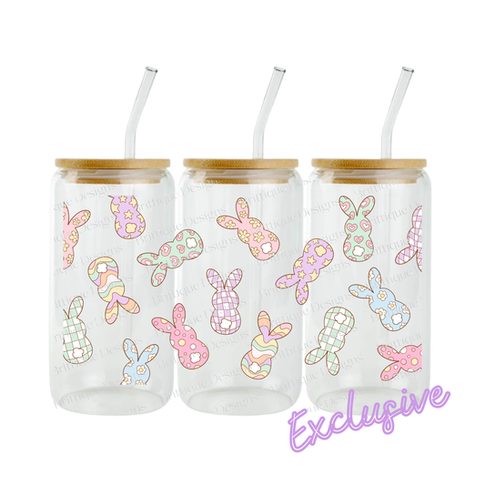 Pastel Bunny Patch | 16oz UV DTF Exclusive | Easter