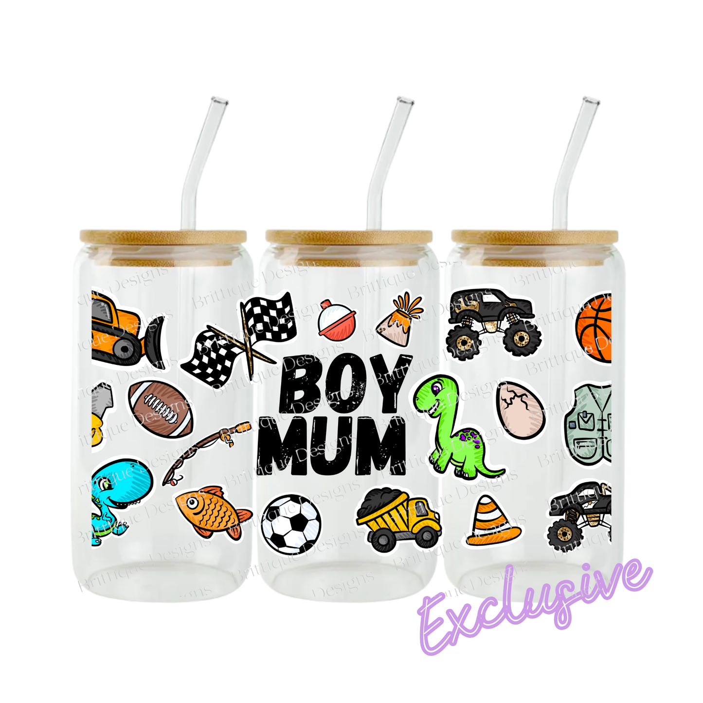 Boy Mum | 16oz UV DTF Exclusive