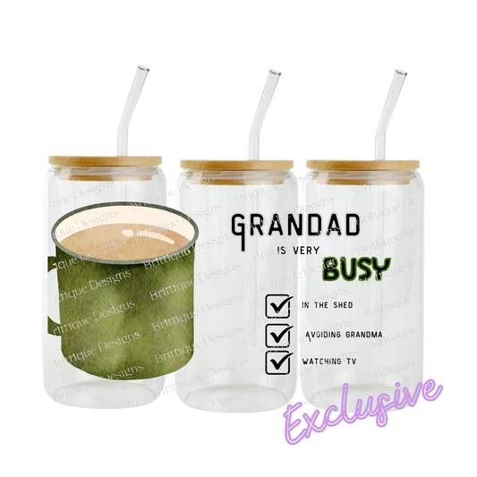 Grandad Is Busy | 16oz UV DTF Exclusive