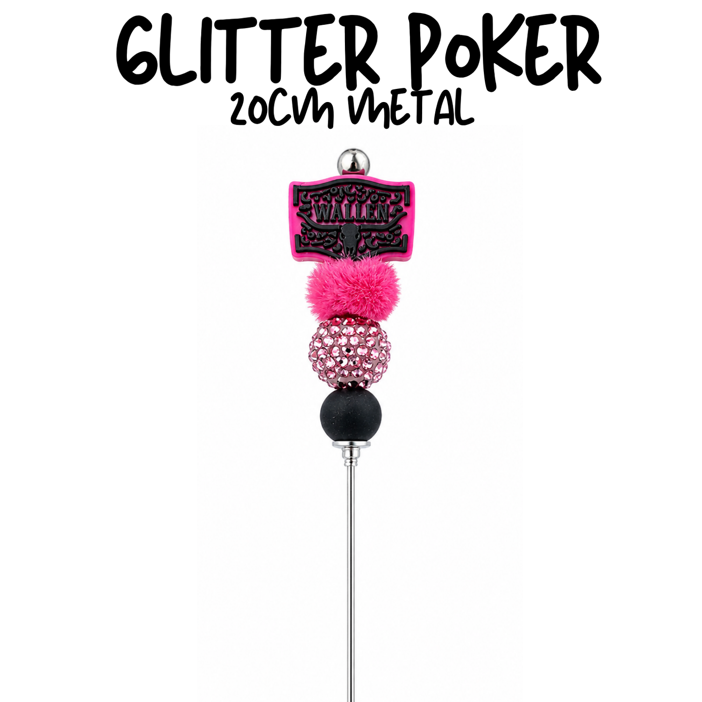 Morgan Pink | 8" Glitter Poker
