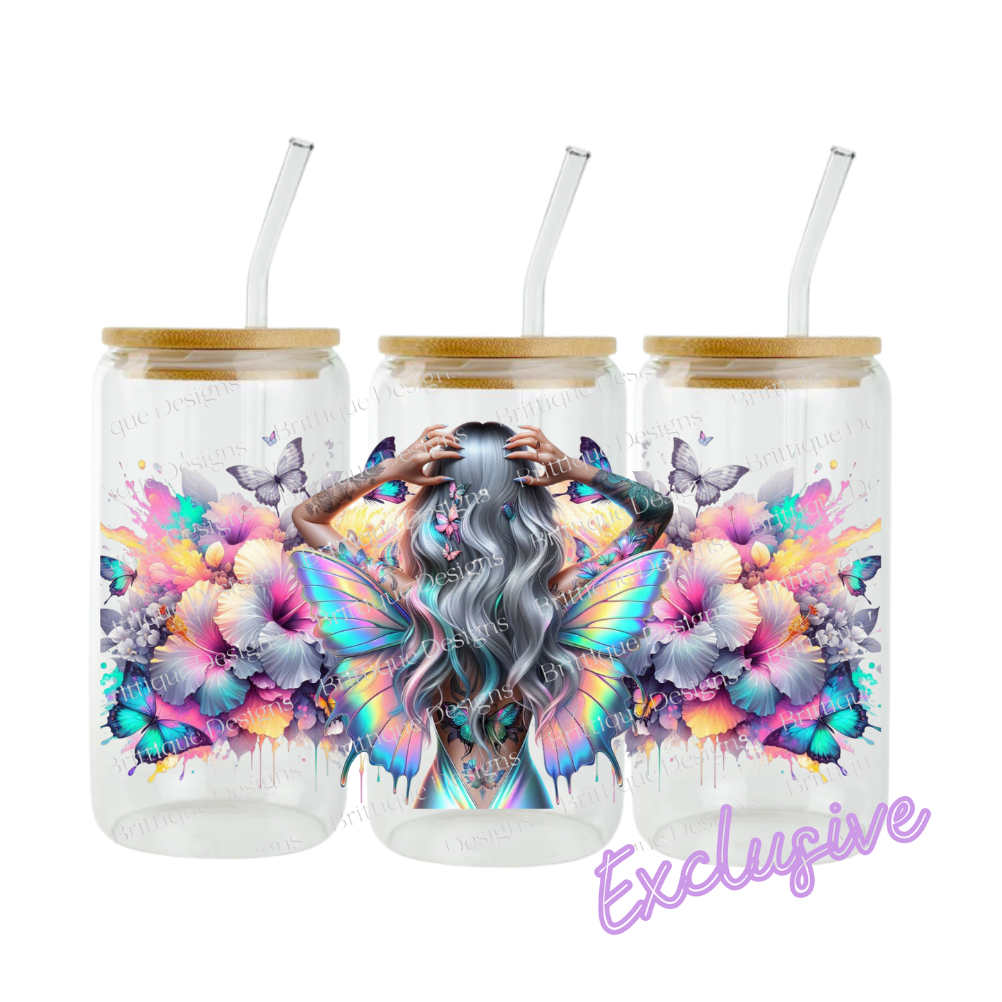 Butterfly Back Bloom | 16oz UV DTF Exclusive