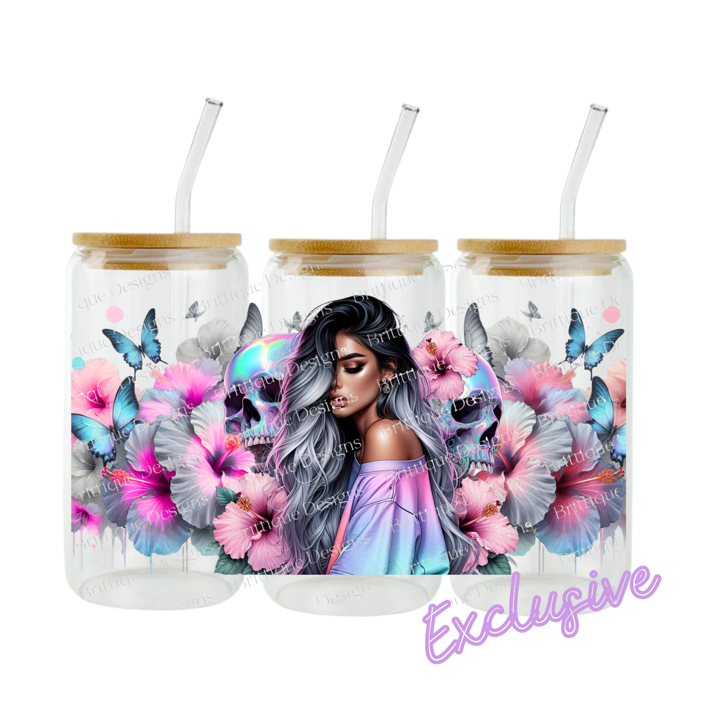 Hibiscus Heaven | 16oz UV DTF Exclusive