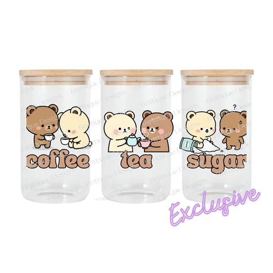Cheeky Teddies | Canister | 16oz UV DTF Exclusive