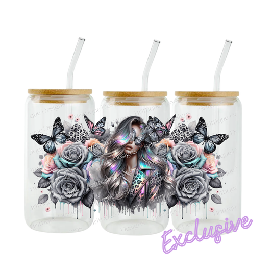 Butterfly Girl | 16oz UV DTF Exclusive