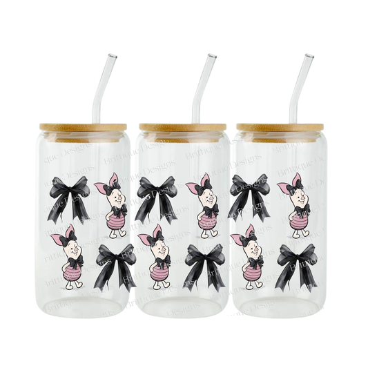 P1gl3t & Bows | 16oz Double Sided UV DTF | #452