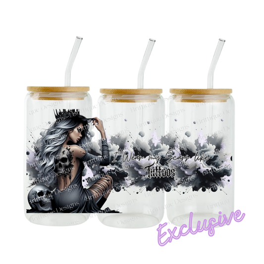 Scars Like Tattoo | 16oz UV DTF Exclusive