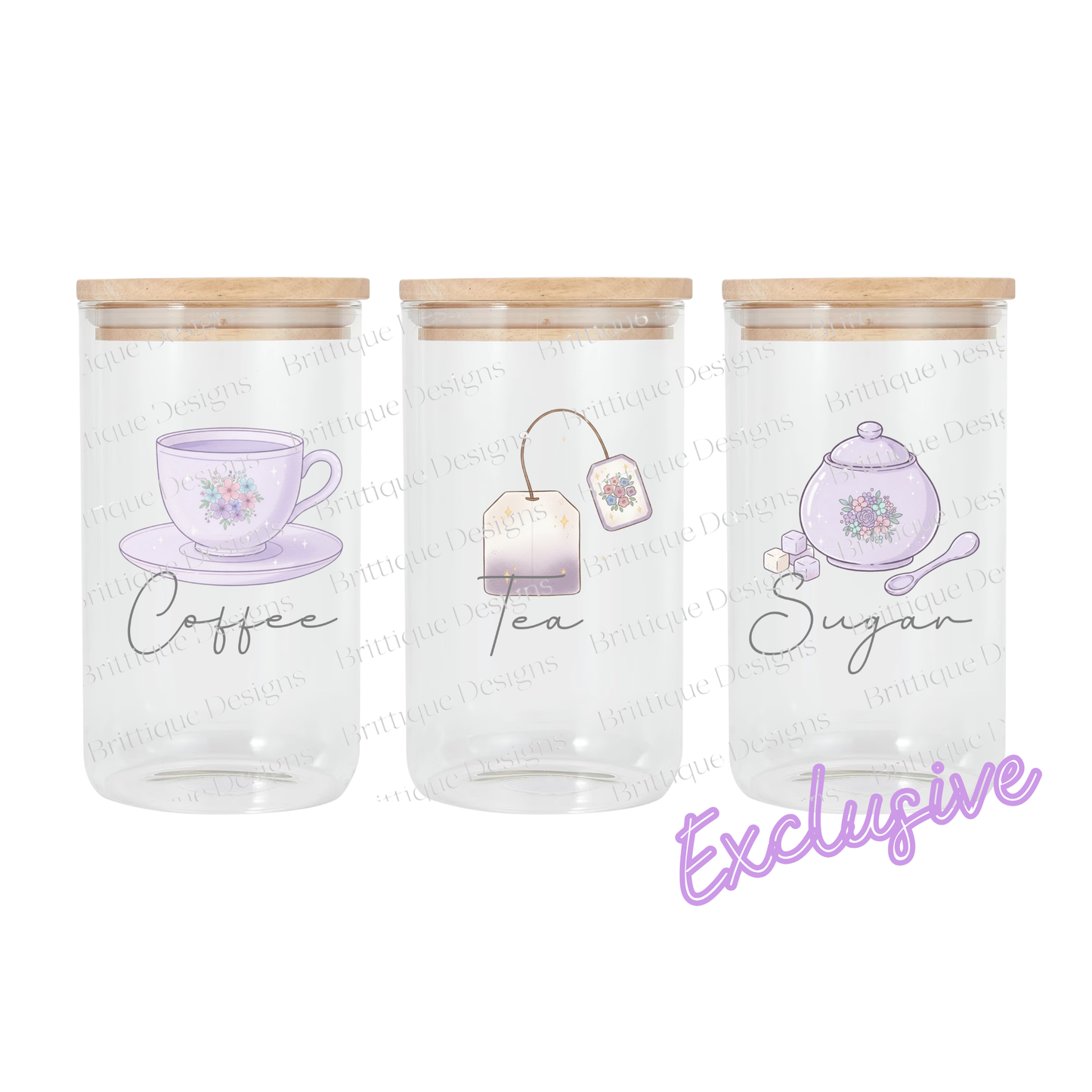 Lavender Tea Party | Canister | 16oz UV DTF Exclusive