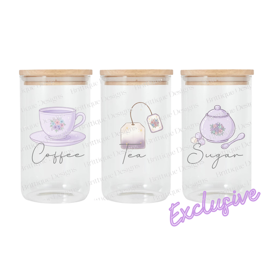 Lavender Tea Party | Canister | 16oz UV DTF Exclusive