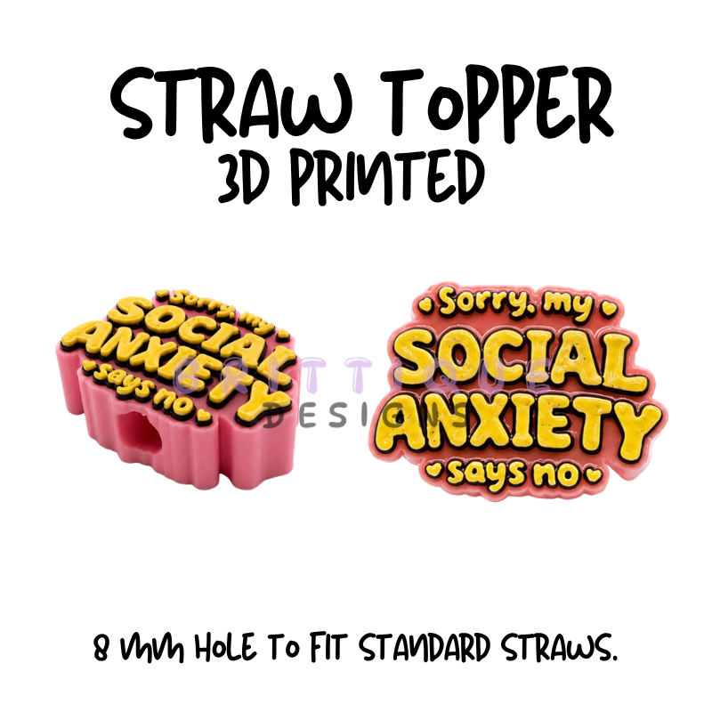 Straw Toppers | 3D Printed | 8mm Hole