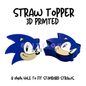 Straw Toppers | 3D Printed | 8mm Hole