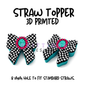 Straw Toppers | 3D Printed | 8mm Hole