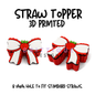 Straw Toppers | 3D Printed | 8mm Hole