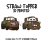 Straw Toppers | 3D Printed | 8mm Hole