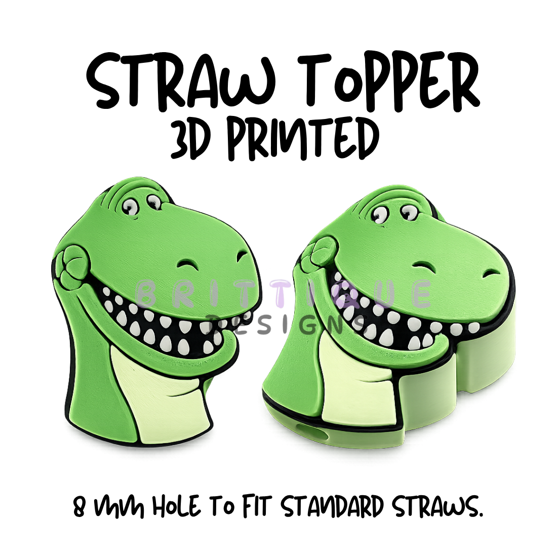 Straw Toppers | 3D Printed | 8mm Hole