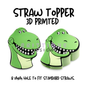 Straw Toppers | 3D Printed | 8mm Hole