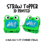 Straw Toppers | 3D Printed | 8mm Hole