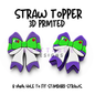 Straw Toppers | 3D Printed | 8mm Hole