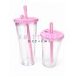 Acrylic Boba Stadium Snowglobe Tumbler | Blank