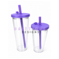 Acrylic Boba Stadium Snowglobe Tumbler | Blank