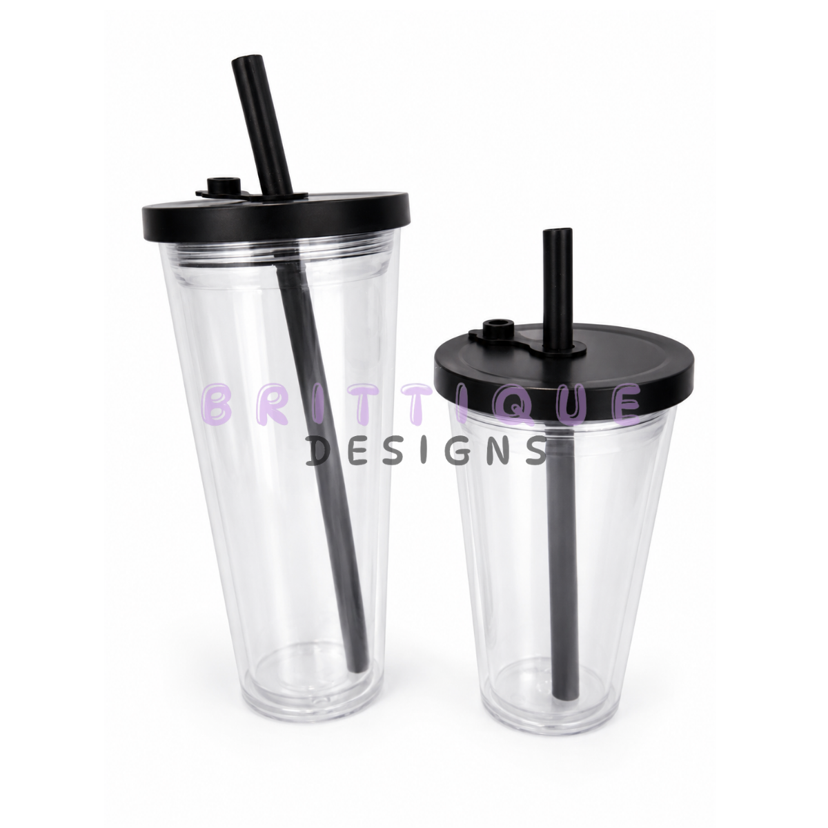Acrylic Boba Stadium Snowglobe Tumbler | Blank