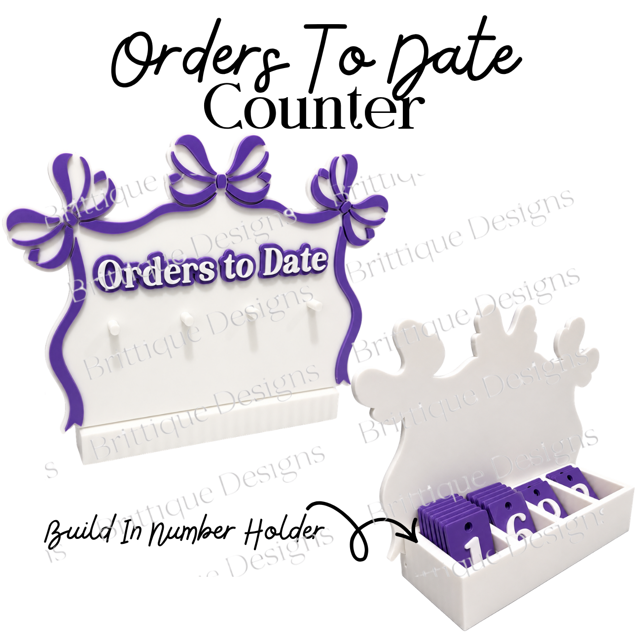 Custom Orders to Date Counter