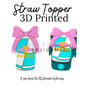 Straw Toppers | 3D Printed | 8mm Hole