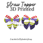 Straw Toppers | 3D Printed | 8mm Hole