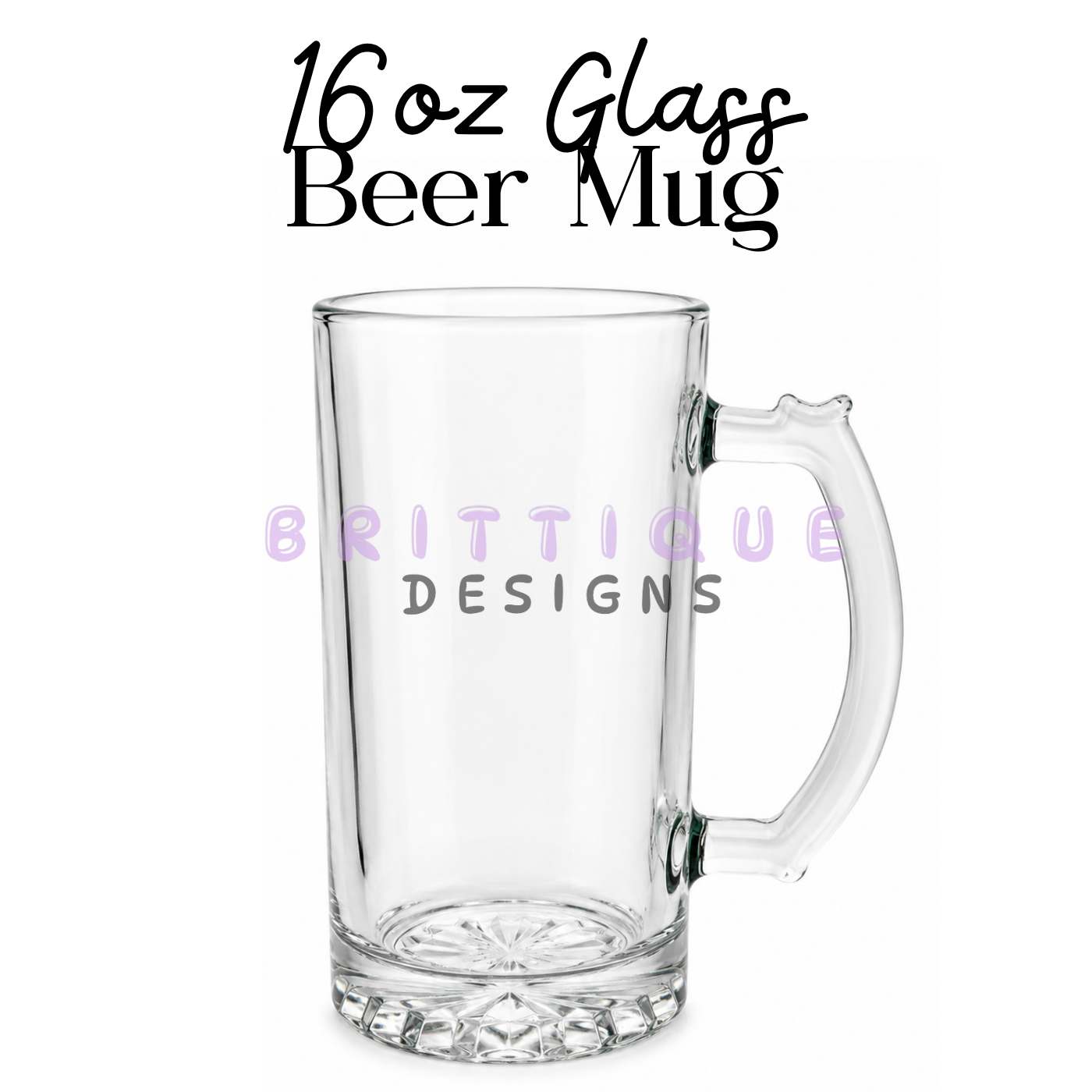 16oz Sublimation Beer Mug | Blank (2 Pack)