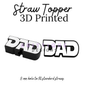 Straw Toppers | 3D Printed | 8mm Hole