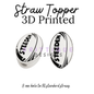 Straw Toppers | 3D Printed | 8mm Hole