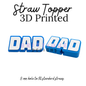 Straw Toppers | 3D Printed | 8mm Hole
