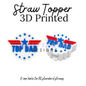 Straw Toppers | 3D Printed | 8mm Hole