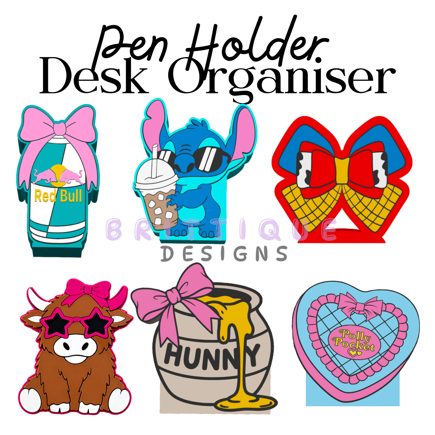 Cute 3D-Printed Pen Holder
