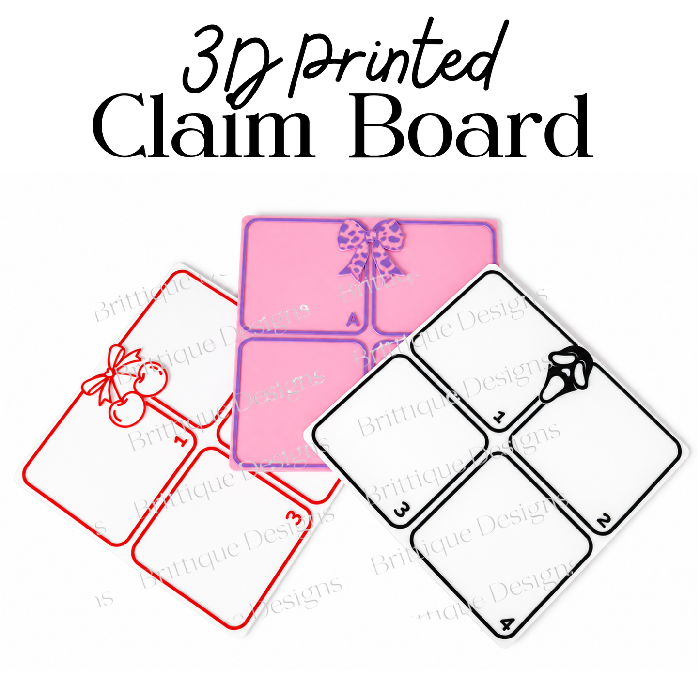 3D Printed Claim Board | 220x220mm