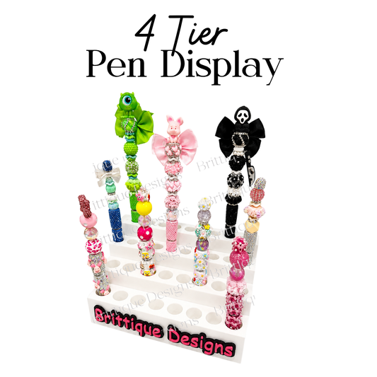 Personalised 4 Tier Pen Display Holder