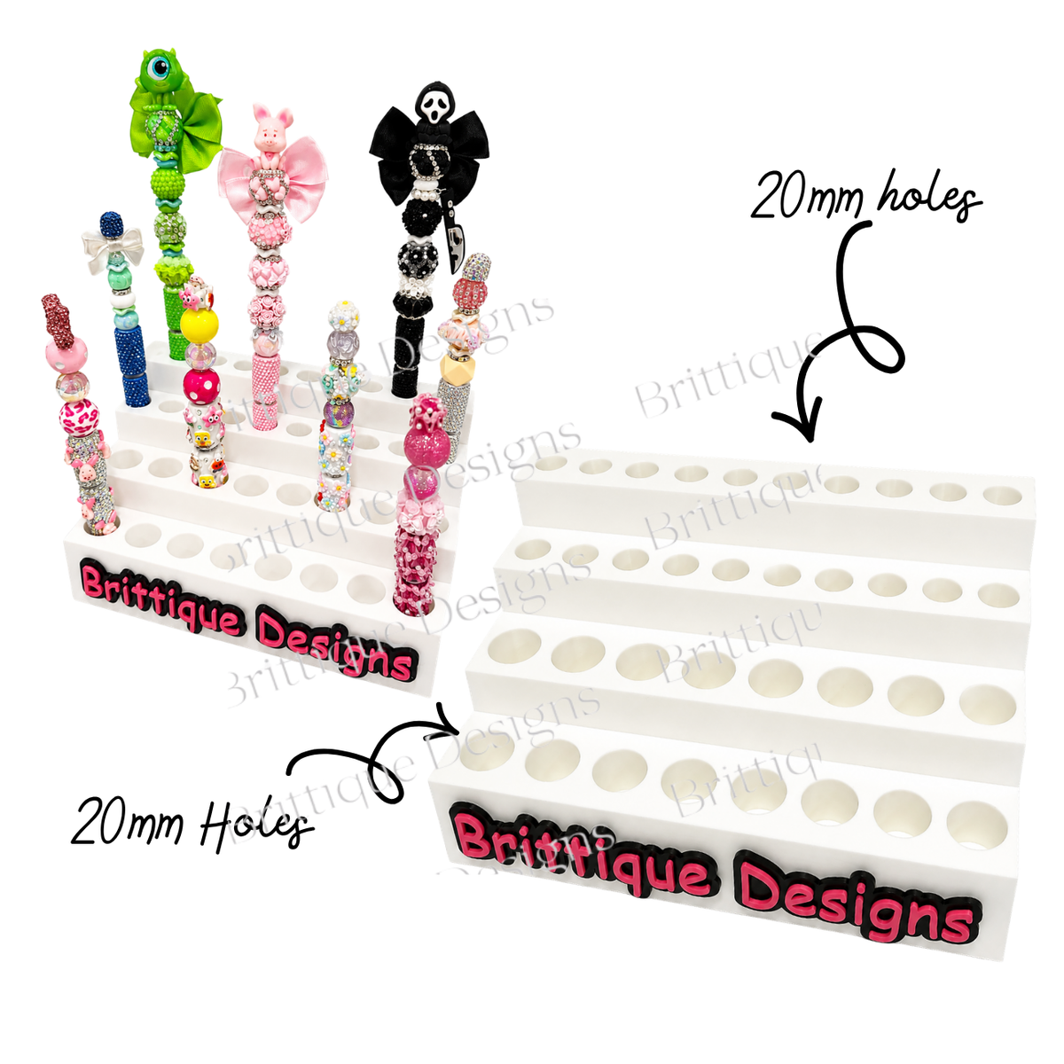 Personalised 4 Tier Pen Display Holder