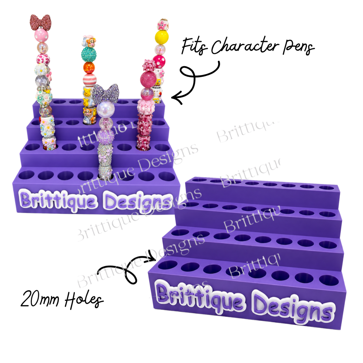 Personalised 4 Tier Pen Display Holder