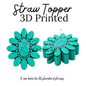 Straw Toppers | 3D Printed | 8mm Hole