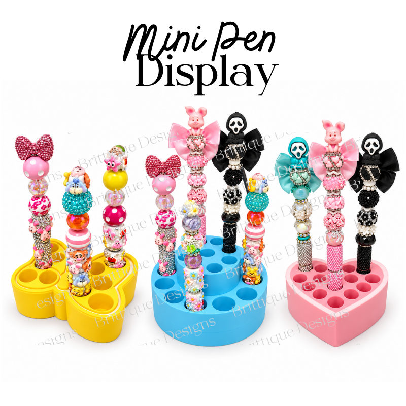Mini Pen Holders | Bow, Round & Heart Designs