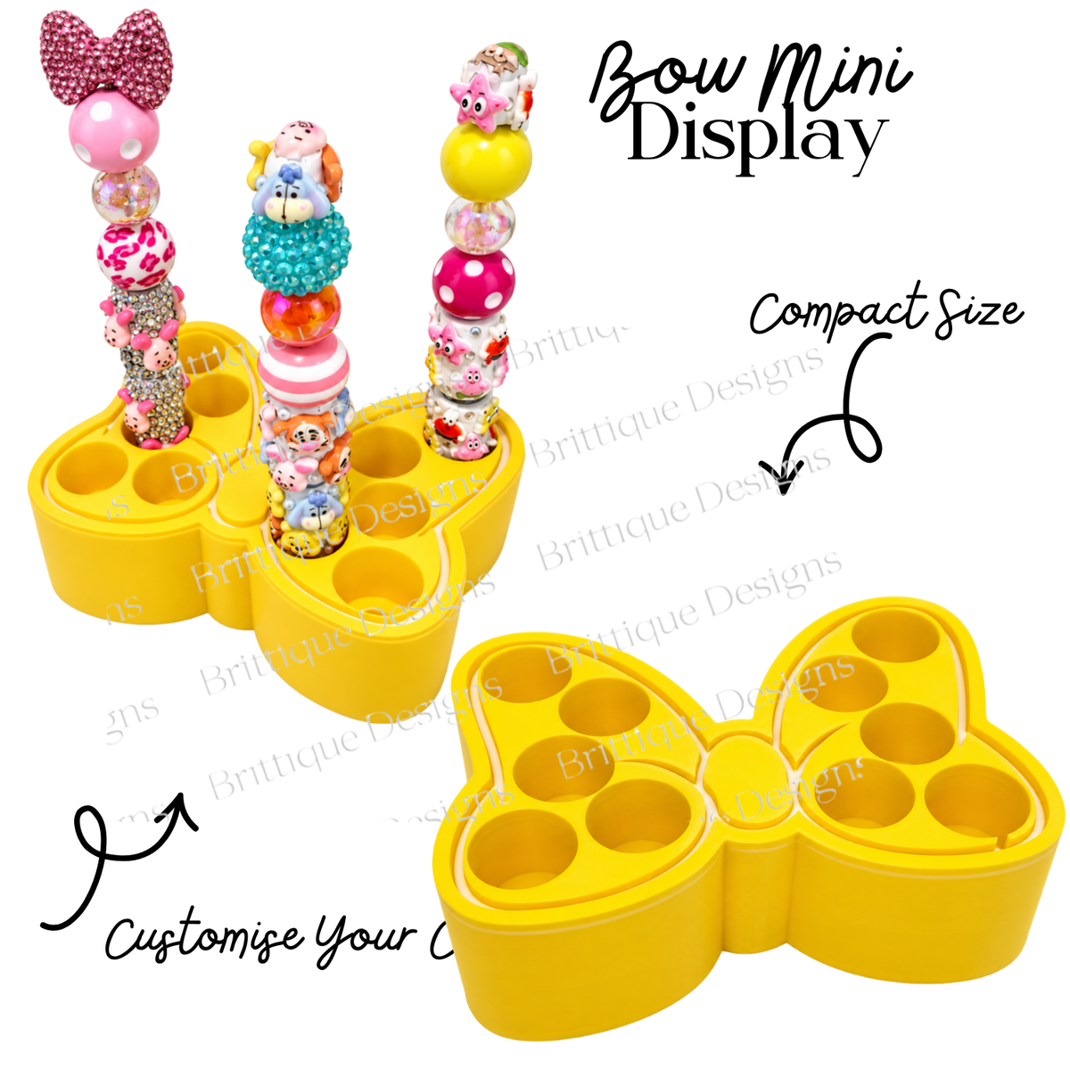 Mini Pen Holders | Bow, Round & Heart Designs