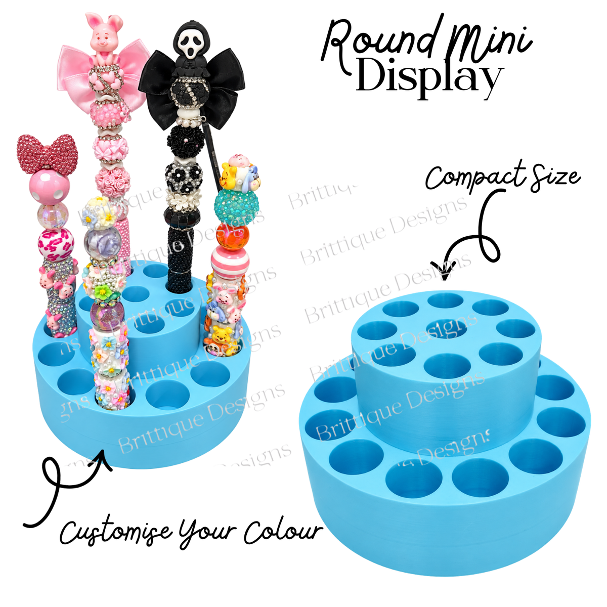 Mini Pen Holders | Bow, Round & Heart Designs