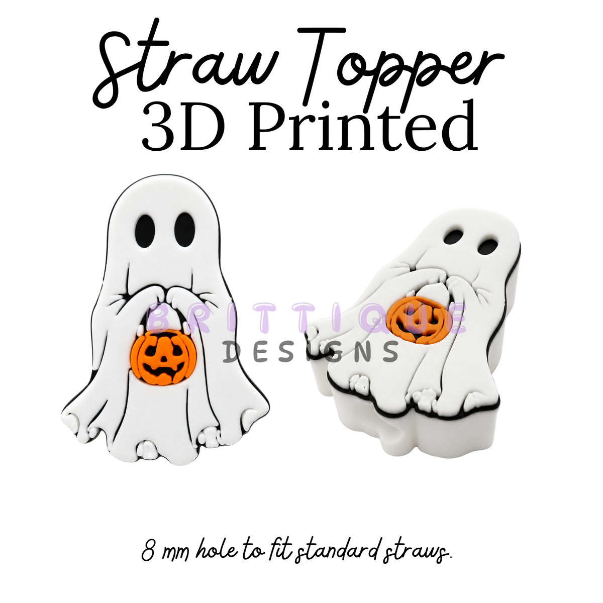Straw Toppers | 3D Printed | 8mm Hole