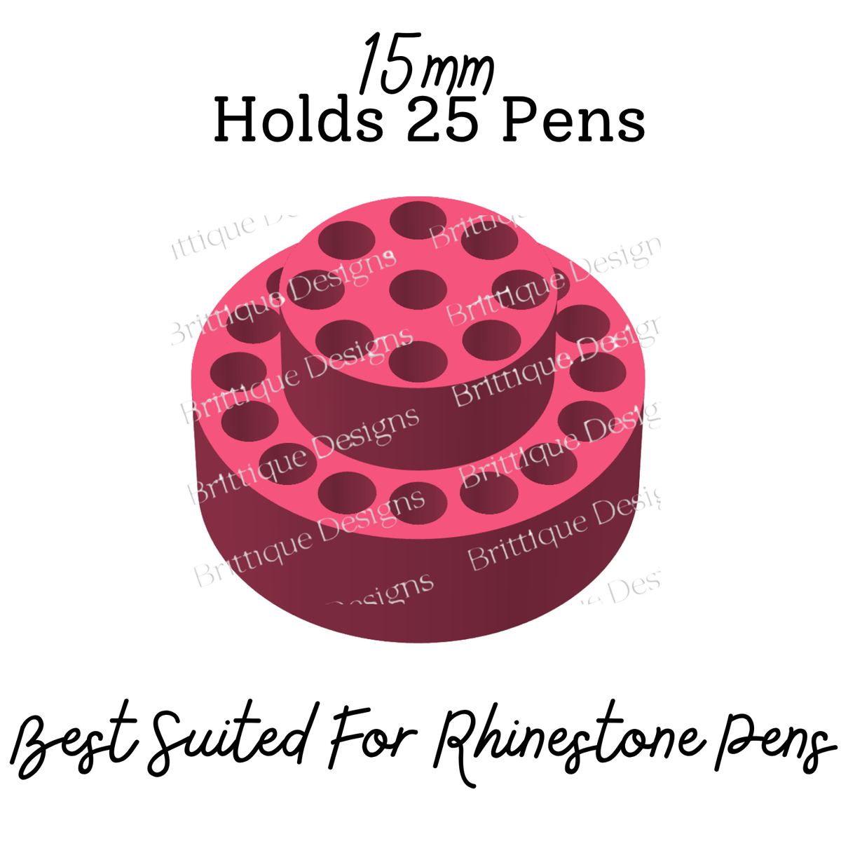 Mini Pen Holders | Bow, Round & Heart Designs