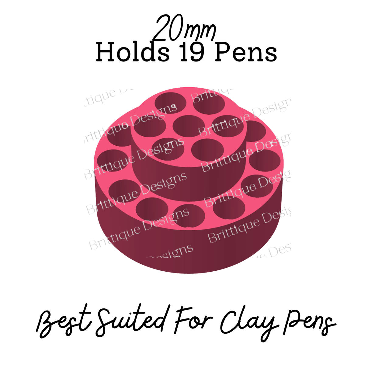 Mini Pen Holders | Bow, Round & Heart Designs